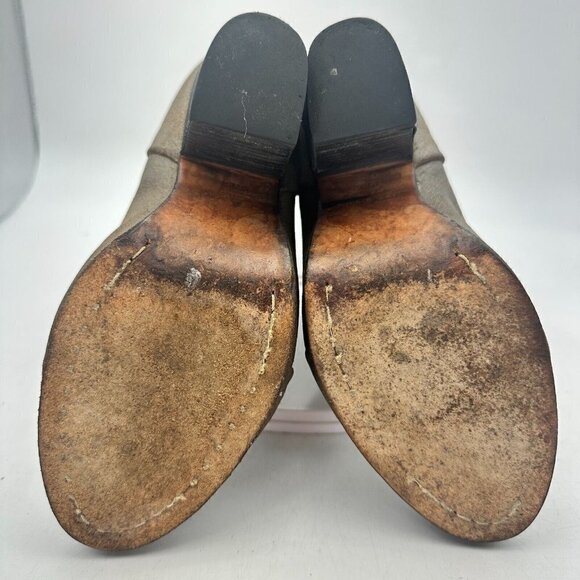Rag & Bone Distressed Women Size 7.5 EU 37.5 Suede Back Zipper Heel Boot Brown - Picture 10 of 13